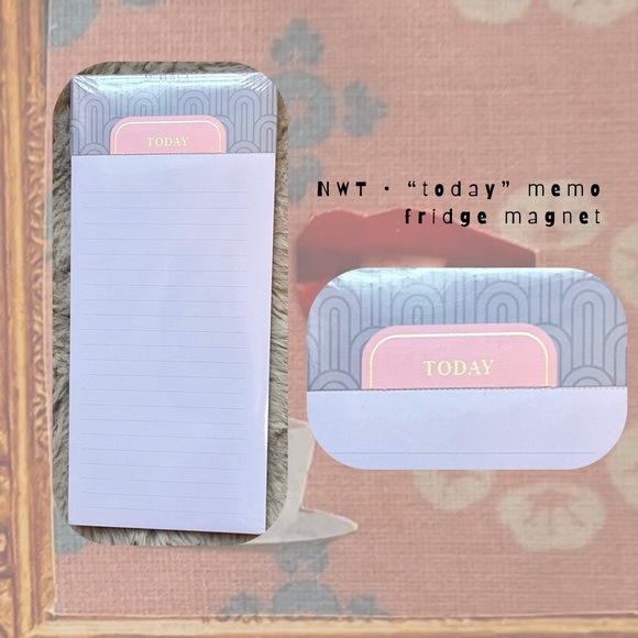 🏷️🆕 today reminder magnetic fridge notepad - Picture 1 of 10